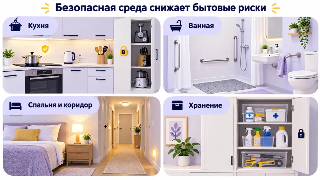 безопасная среда для пожилого с деменцией
