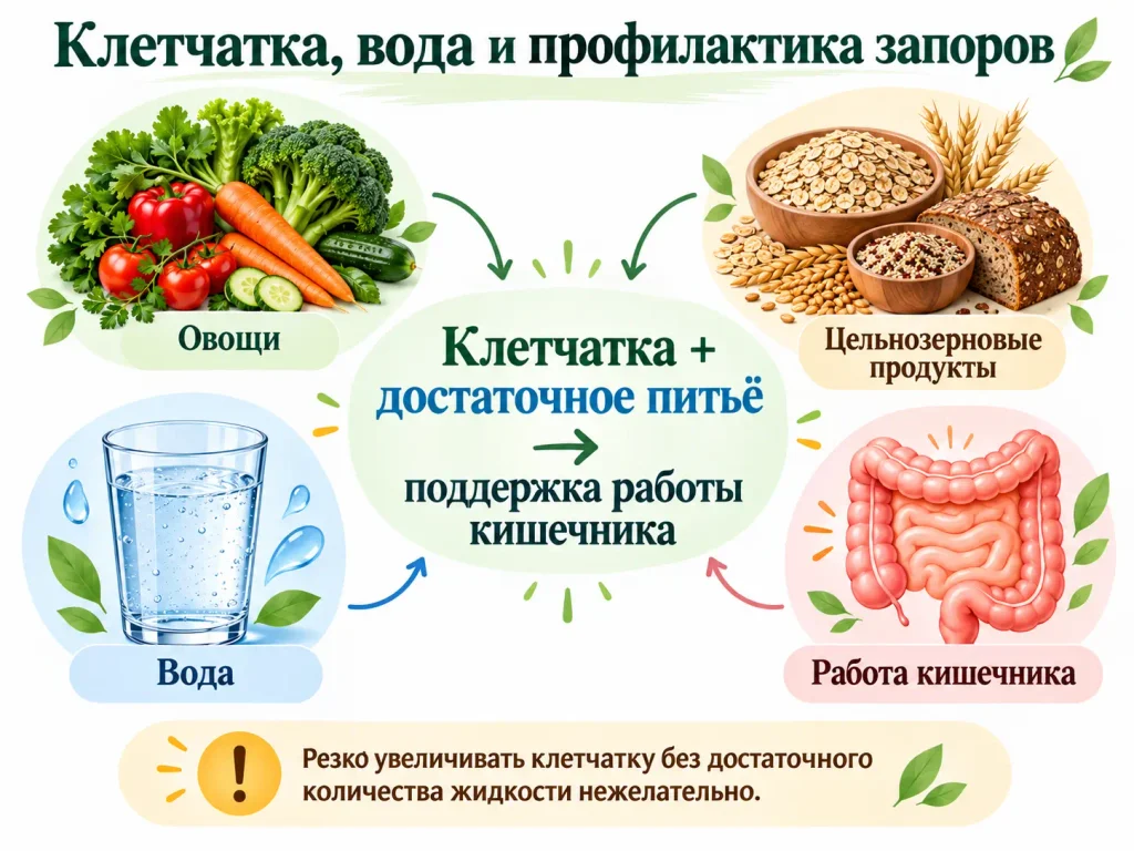 Клетчатка и питьевой режим при болезни Паркинсона