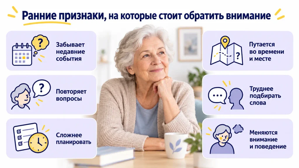 Ранние признаки болезни альцгеймера